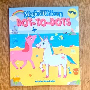 Magical unicorn dot to dot book